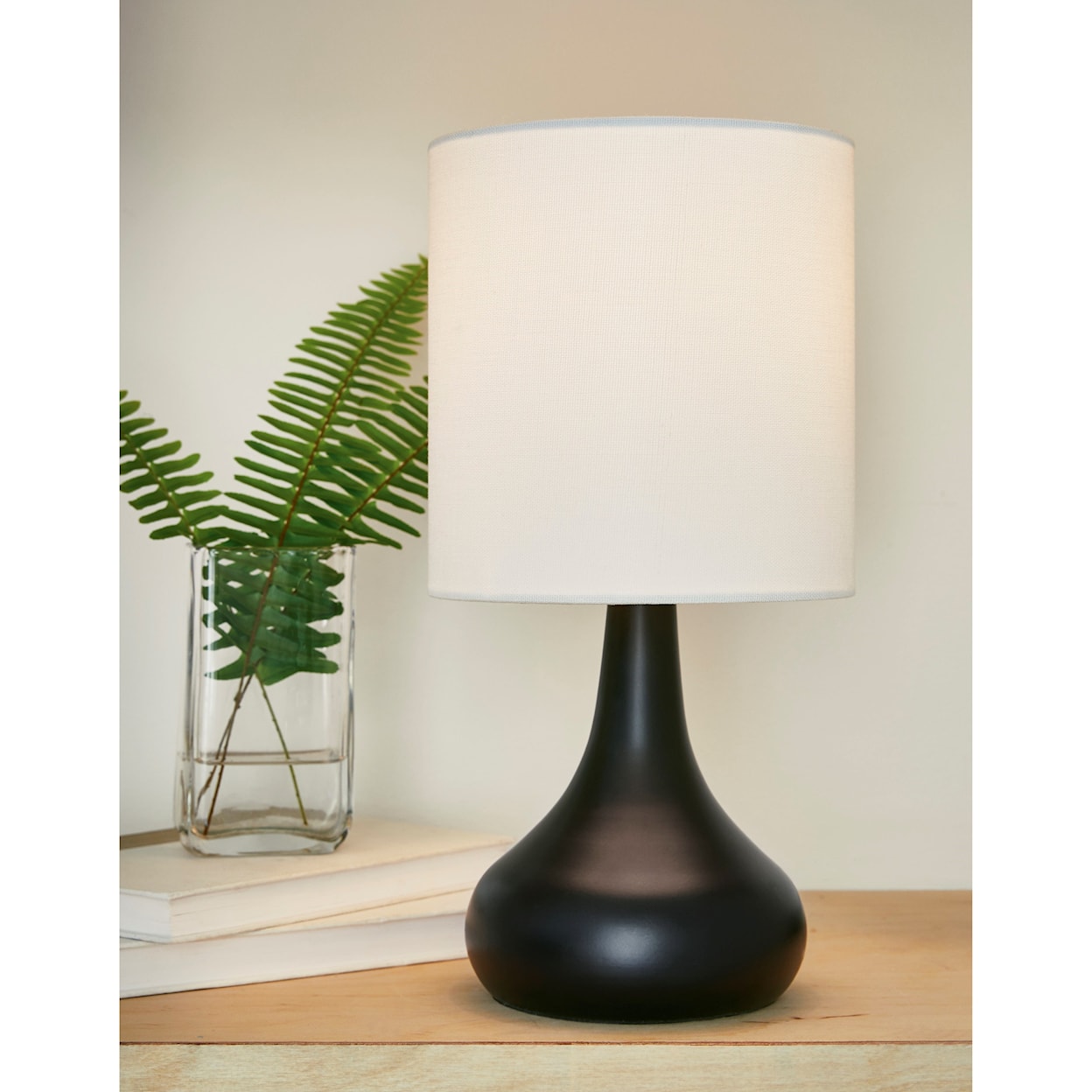 Ashley Signature Design Lamps Contemporary L204314 Camdale Black Metal Table Lamp With Usb
